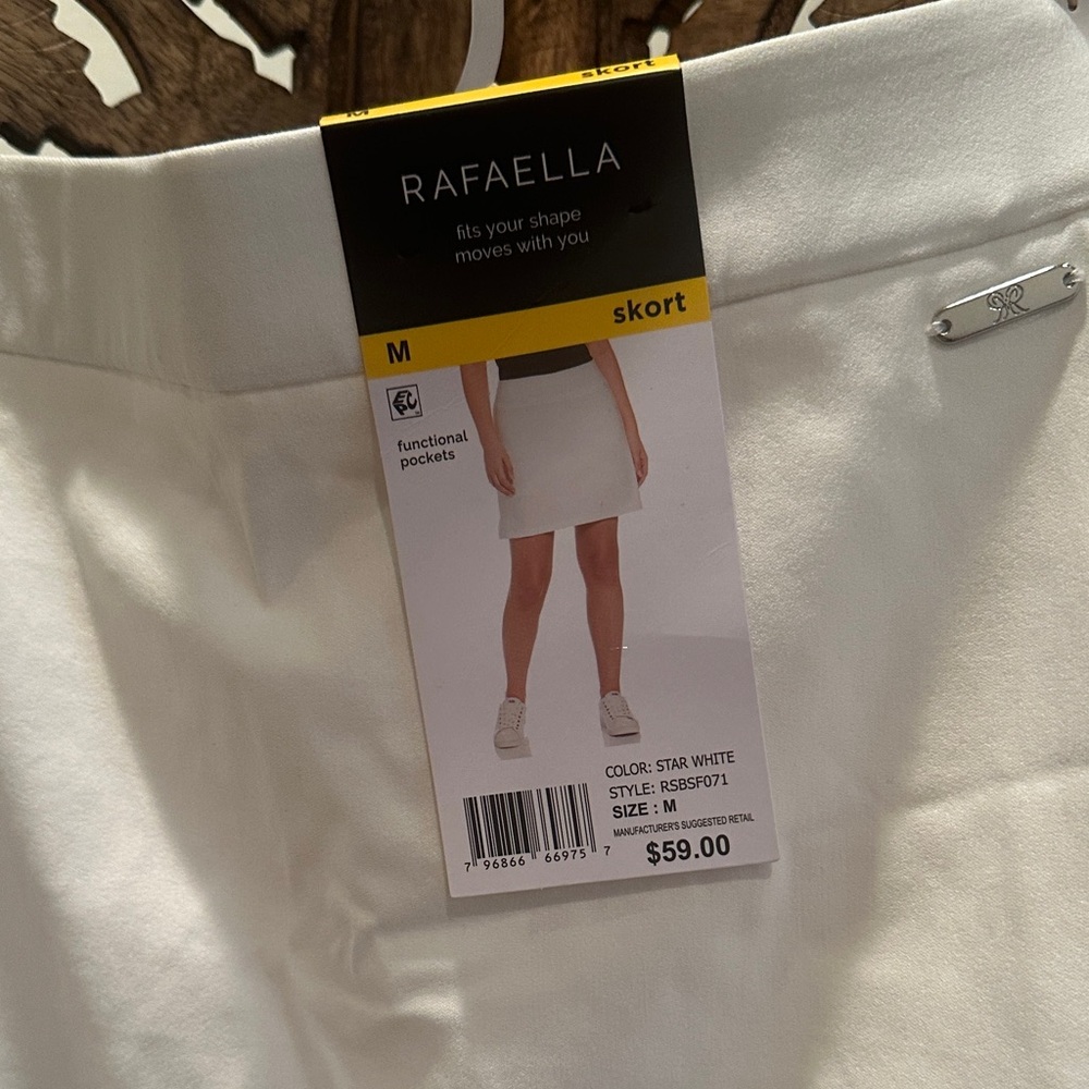 Rafaella Star White Skort